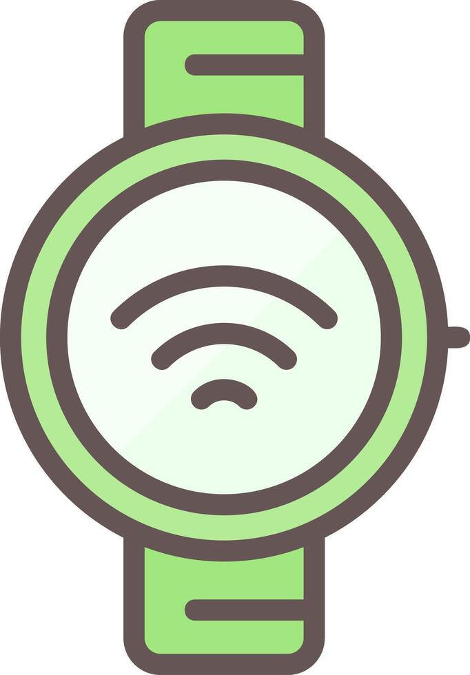 Smartwatch Outline Element Style vector