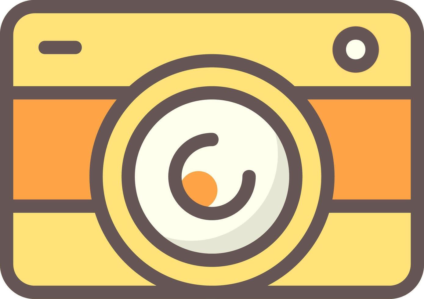 Camera Outline Element Style vector