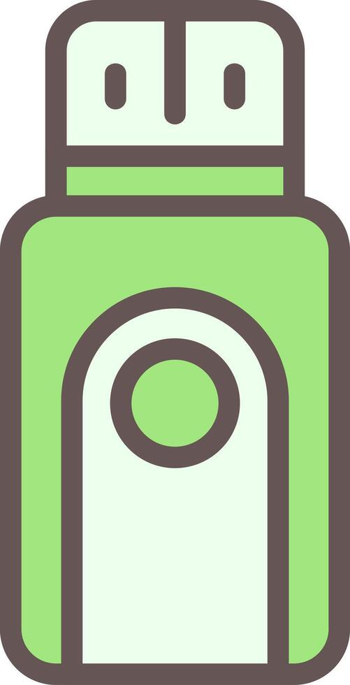 USB Flash Drive Outline Element Style vector