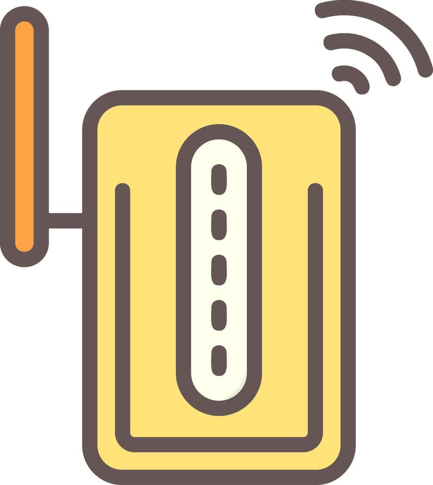 Wi-Fi Extender Outline Element Style vector