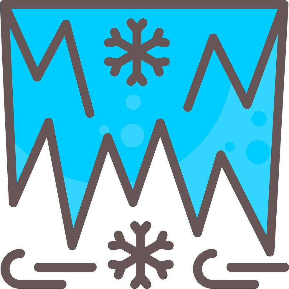 Ice Outline Element Style vector