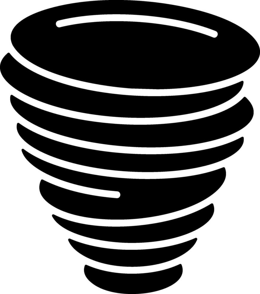 Tropical Storm Solid Element Style vector