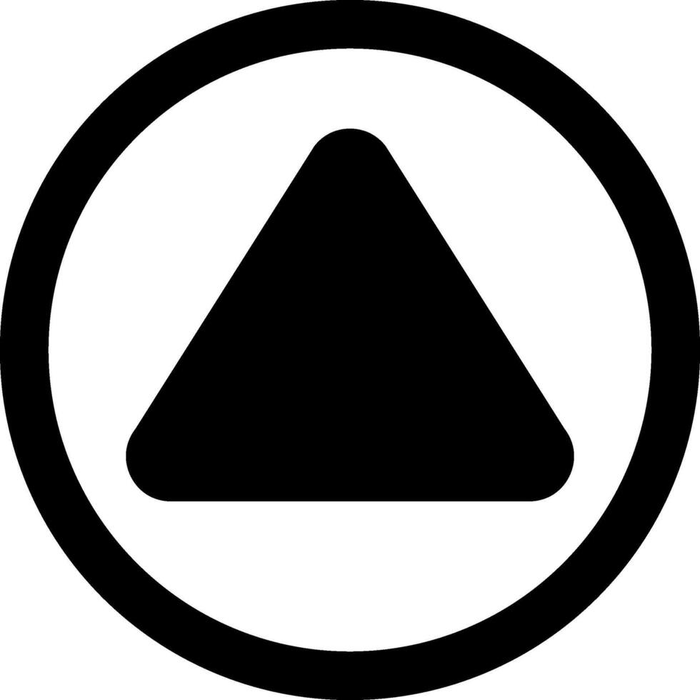 Arrow Bounded Up Solid Element Style vector