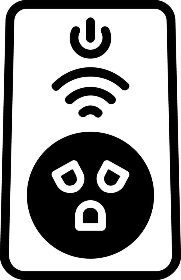 Smart Plug Solid Element Style vector