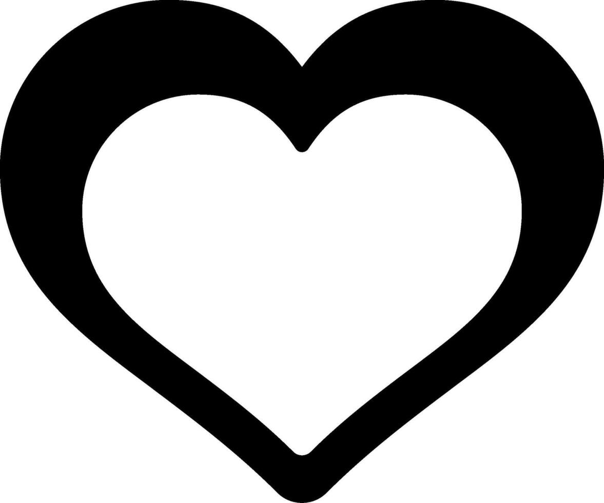 Heart Solid Element Style vector