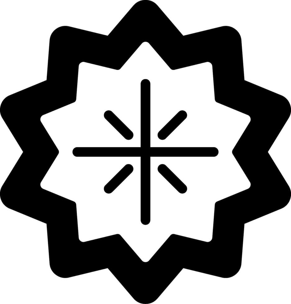 Starburst Solid Element Style vector