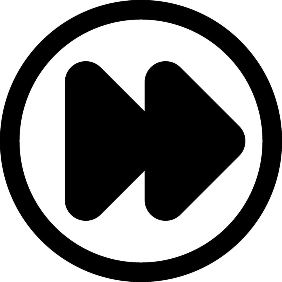 Double Arrow Right Solid Element Style vector