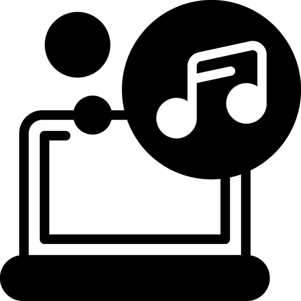 Music Solid Element Style vector