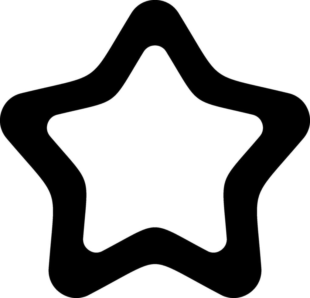 Star Solid Element Style vector