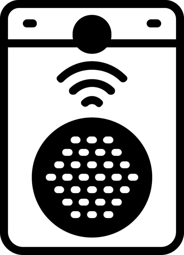 Smart Doorbell Solid Element Style vector