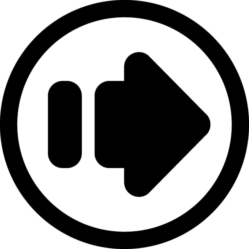 Arrow Forward Solid Element Style vector