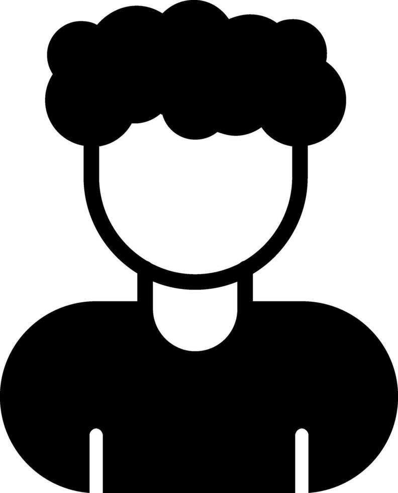User Profile Solid Style Icon Design vector