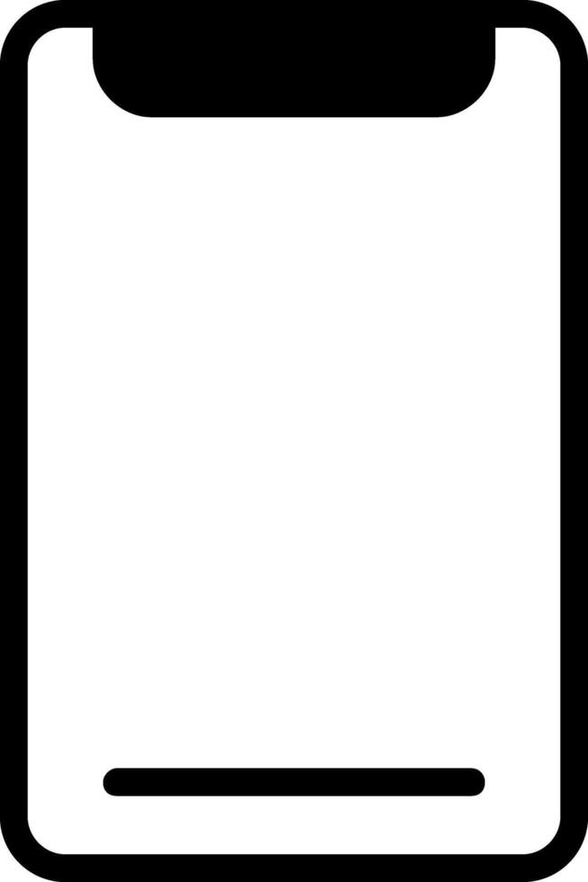 Mobile Device Solid Style Icon Design vector