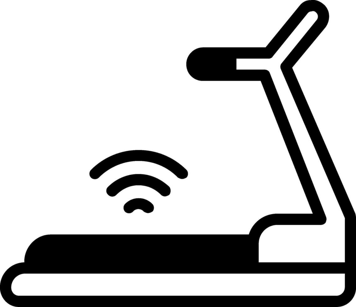 Smart Fitness Equipment Solid Element Style vector