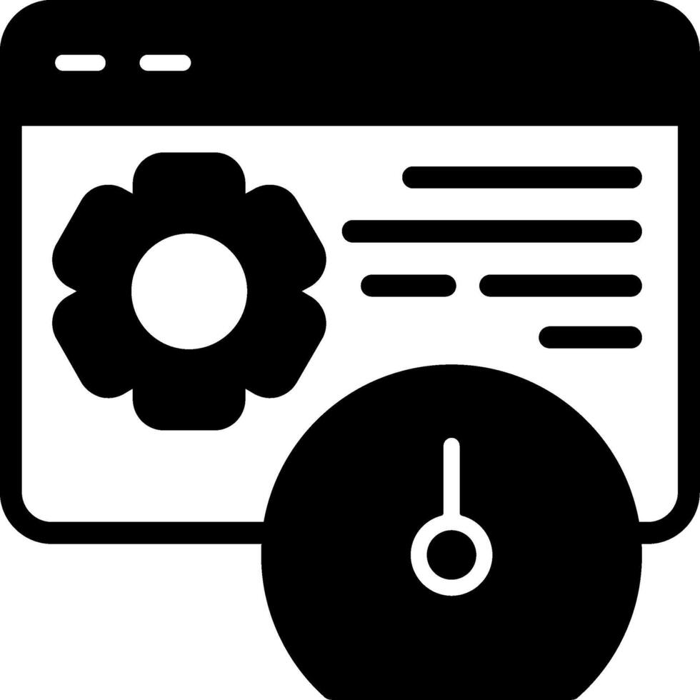 Site Speed Optimization Solid Element Style vector