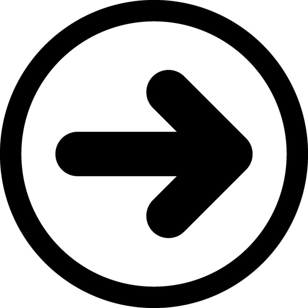 Arrow Right Solid Element Style vector