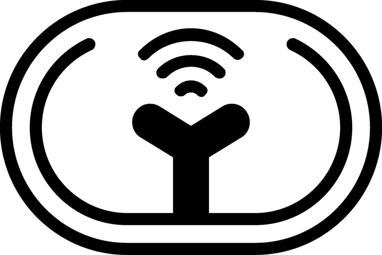 Smart Sensor Solid Element Style vector