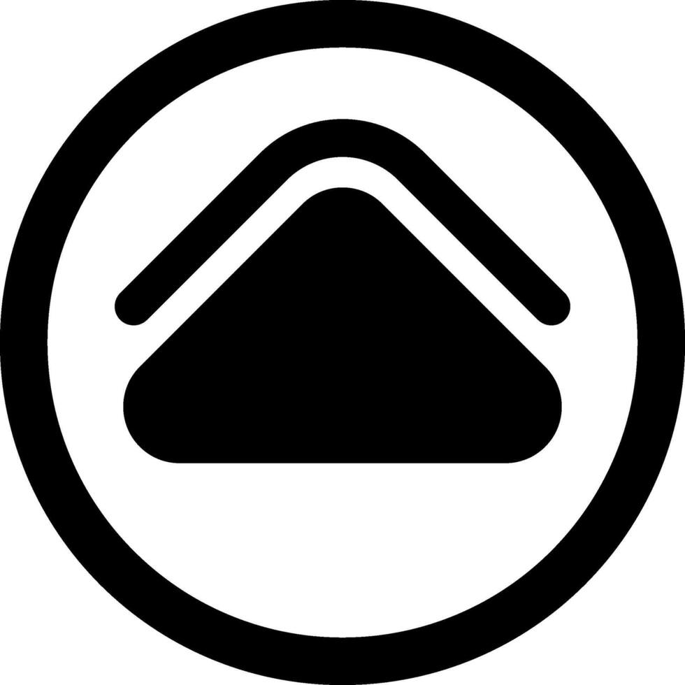 Arrow Solid Up Element icon Design vector