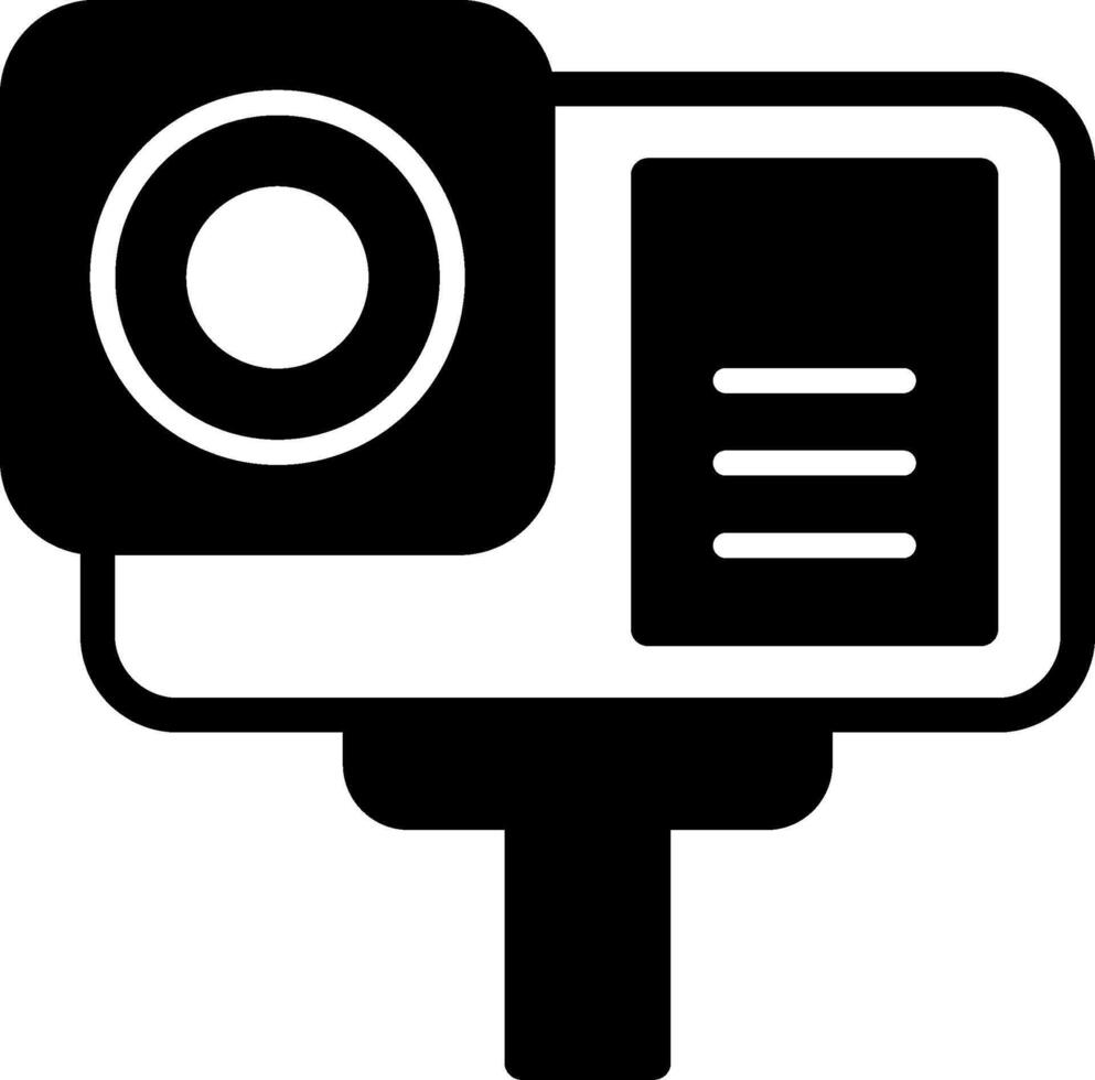 Action Camera Solid Element Style vector