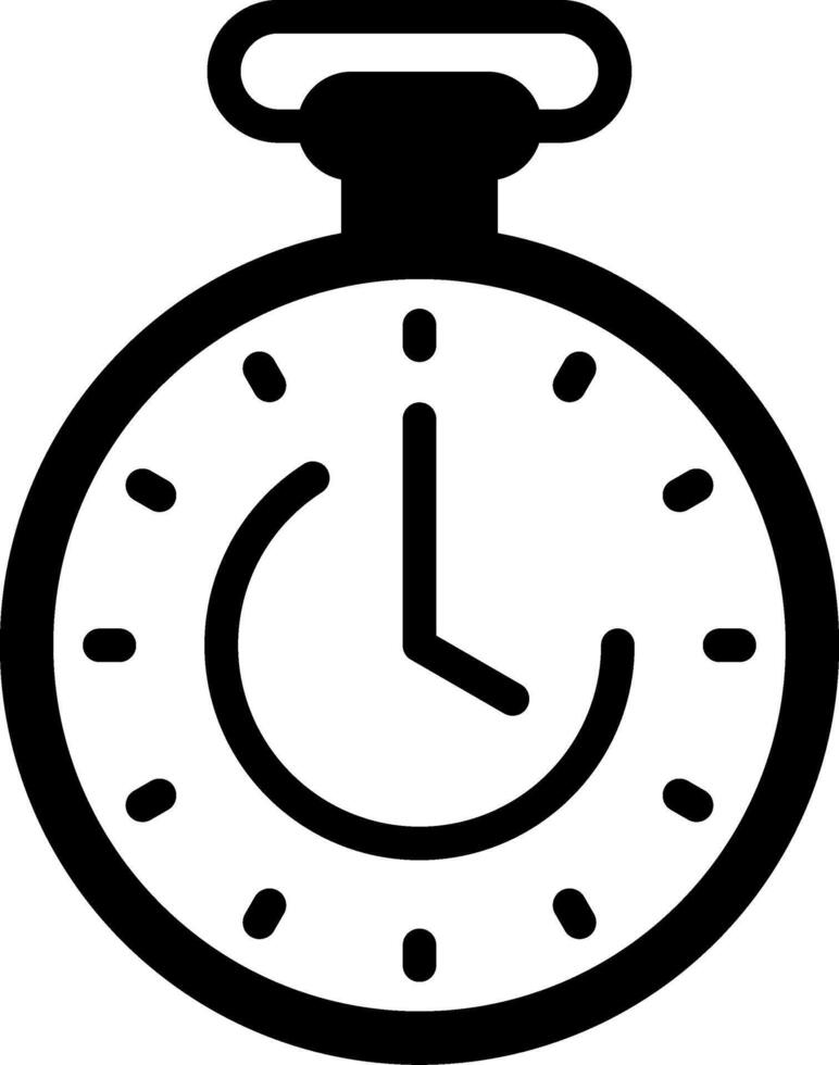 Clock Solid Element Style vector