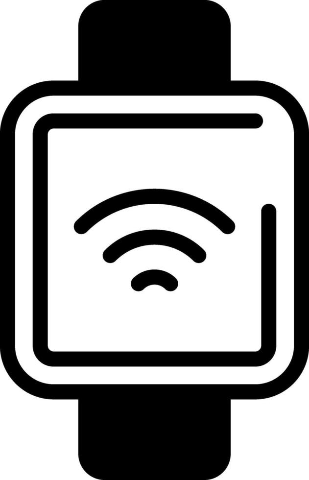 Fitness Tracker Solid Element Style vector