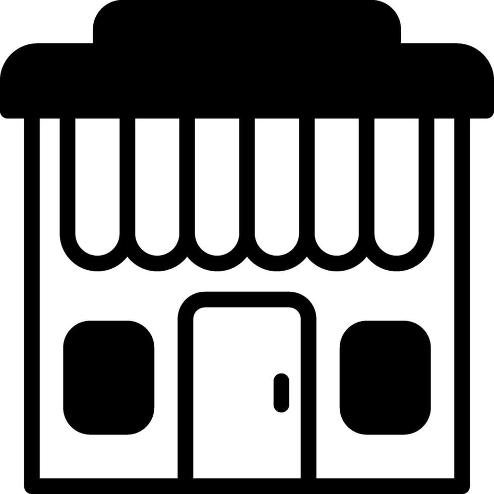 Shopfront Solid Element Style vector