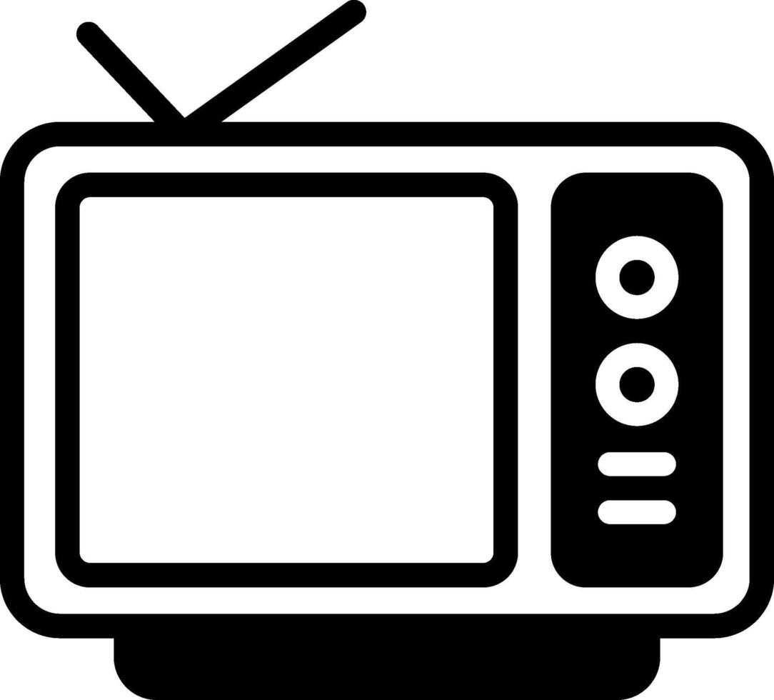 TV Solid Element Style vector