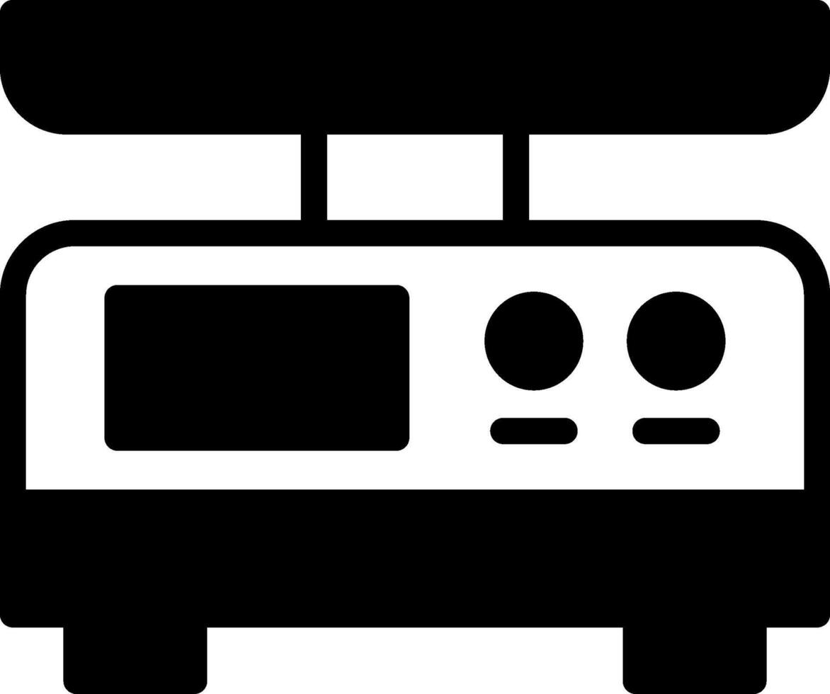 Electronic Scale Solid Element Style vector