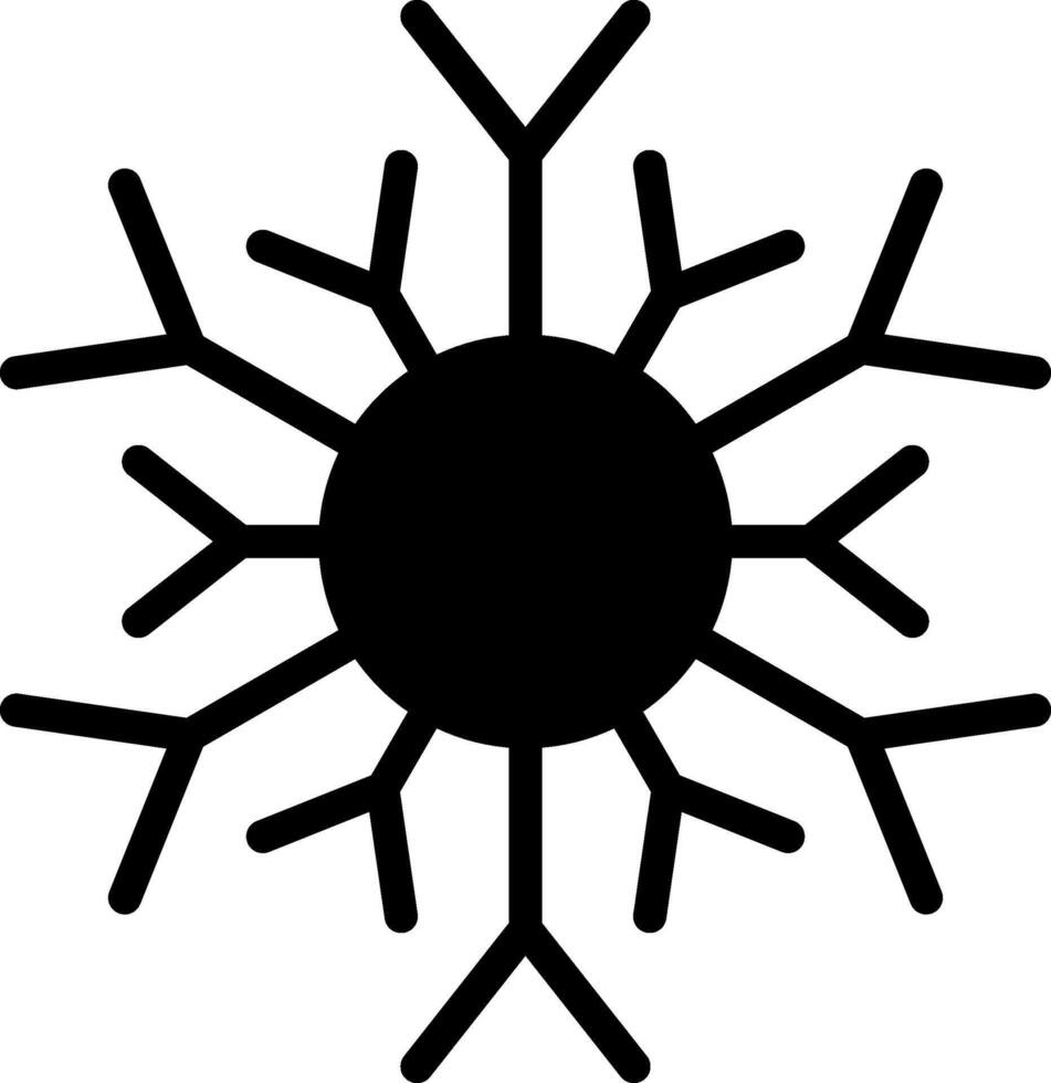 Ice Crystals Solid Element Style vector