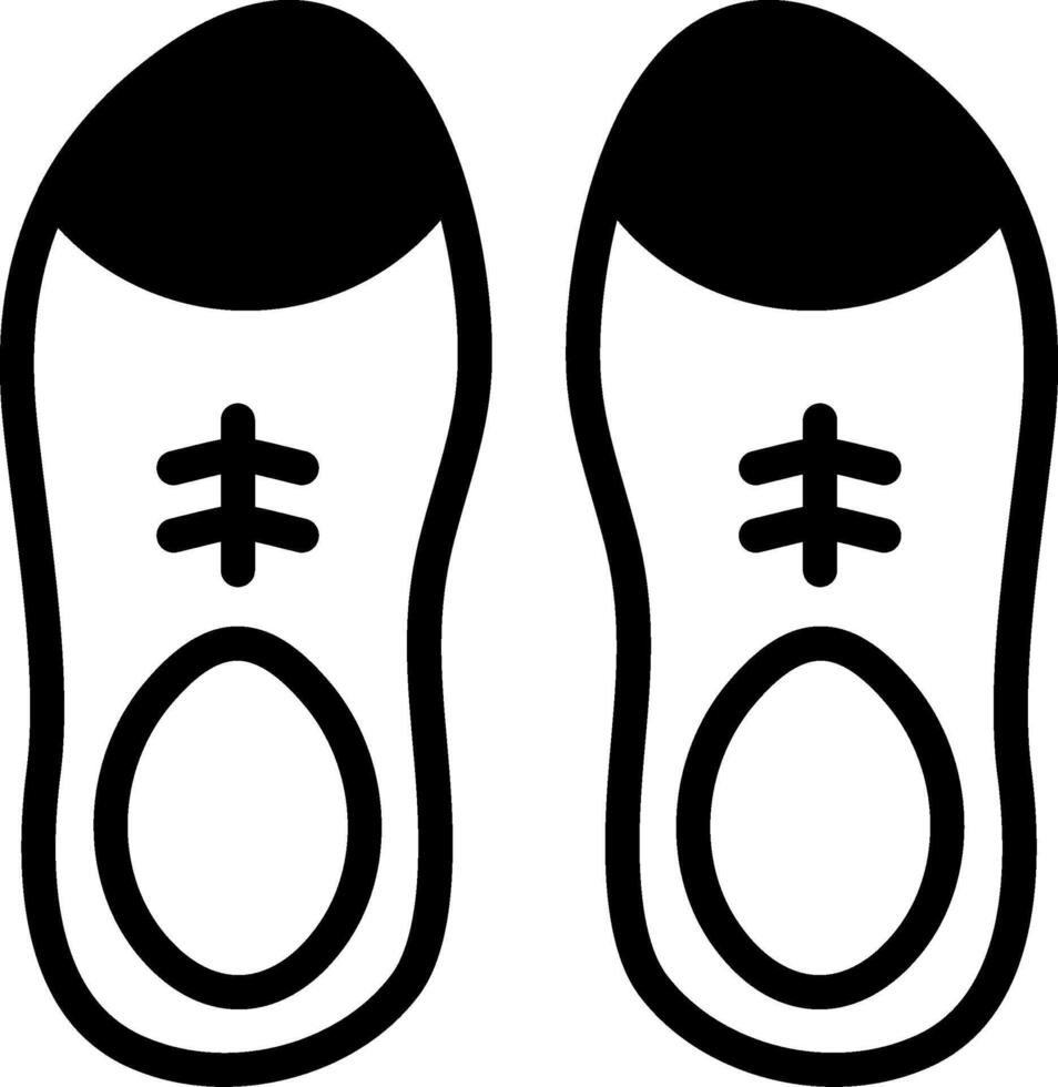 Shoes Solid Element Style vector