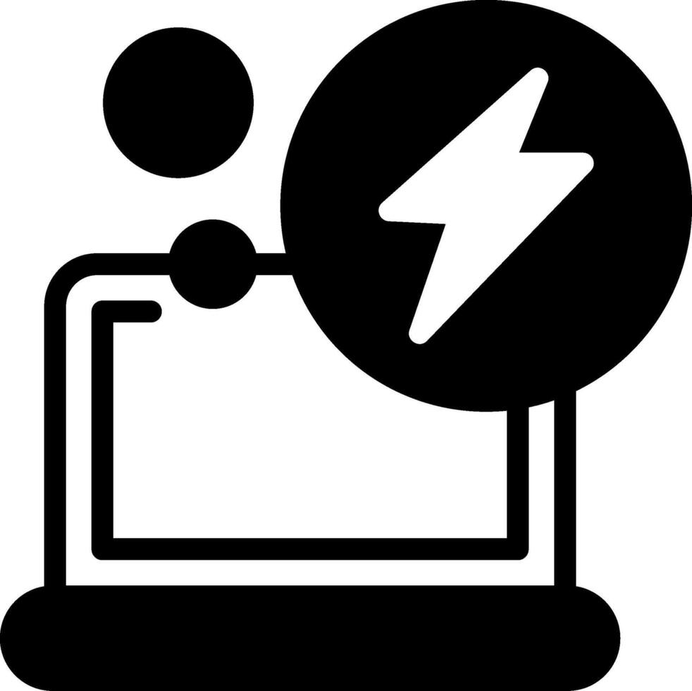 Charging Solid Element Style vector