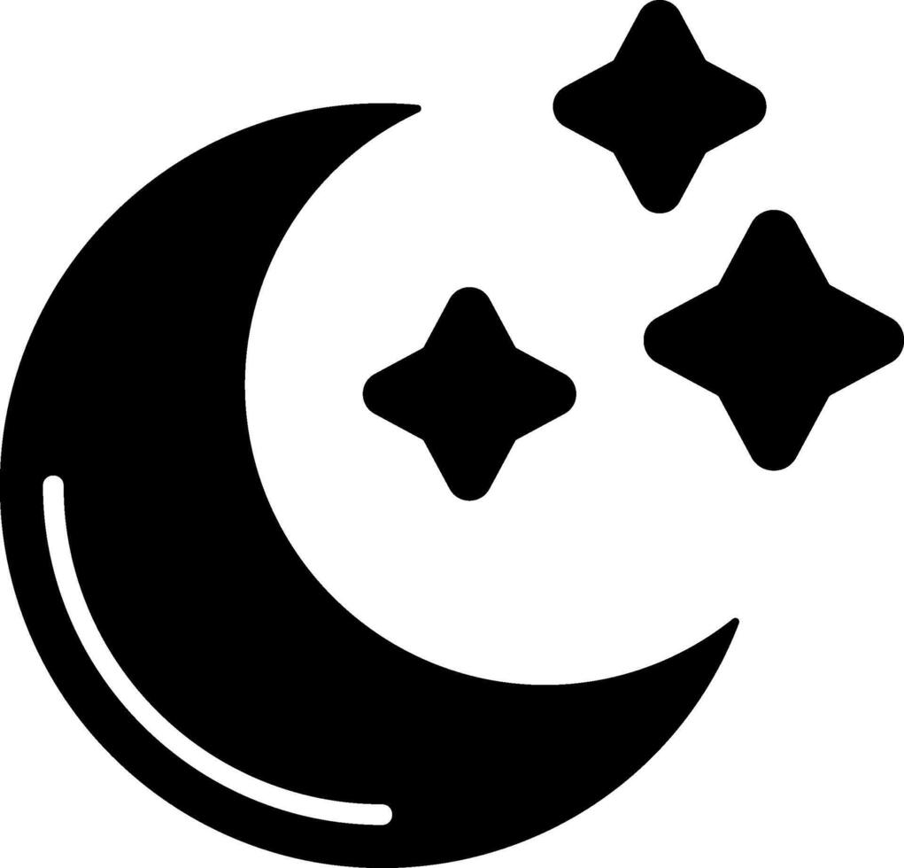 Clear Sky Night Icon vector