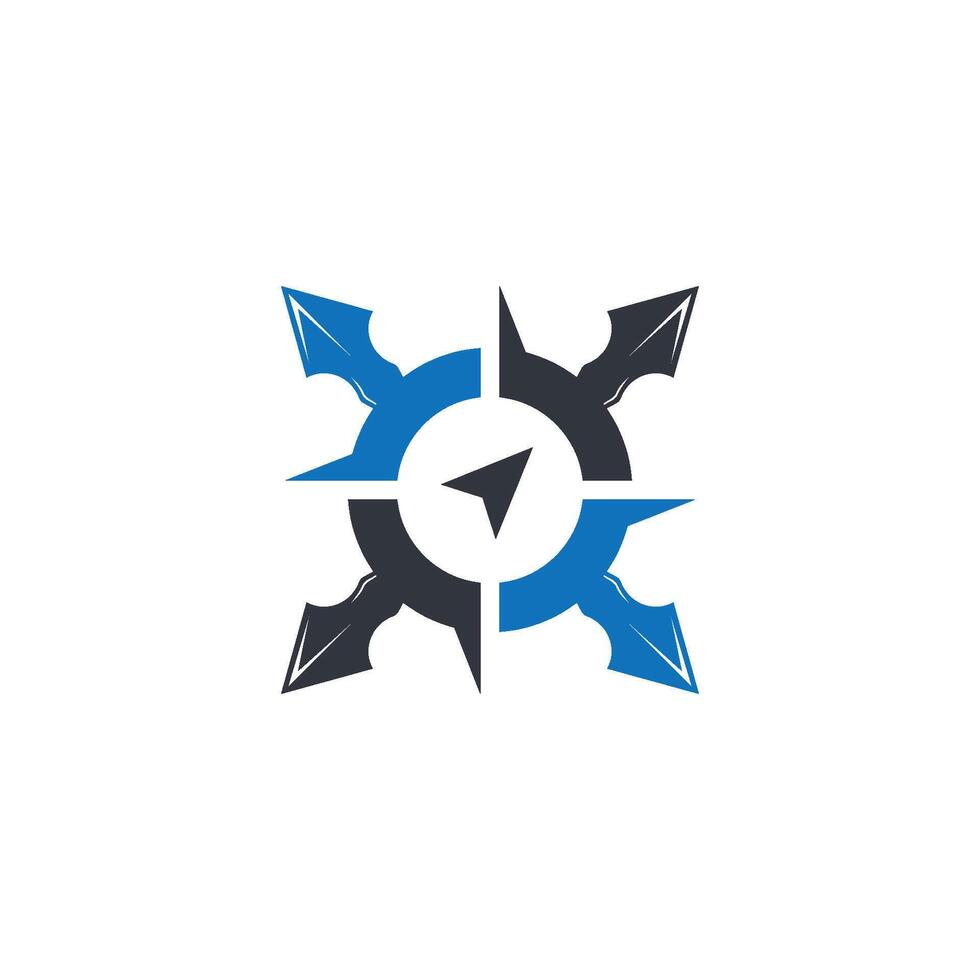 compass logo tempate ilustration. vector