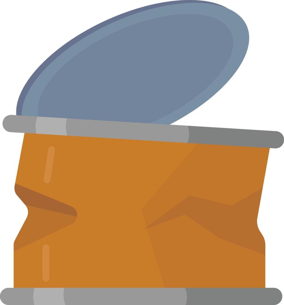 Crushed Tin Container vector
