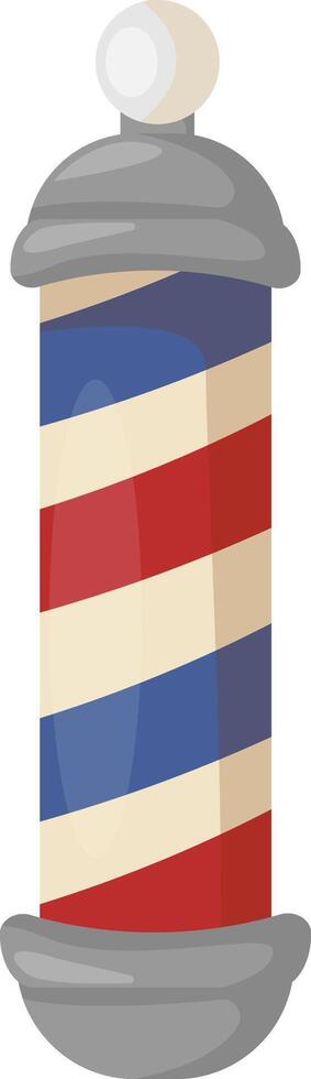 Barber Pole Blue Red vector