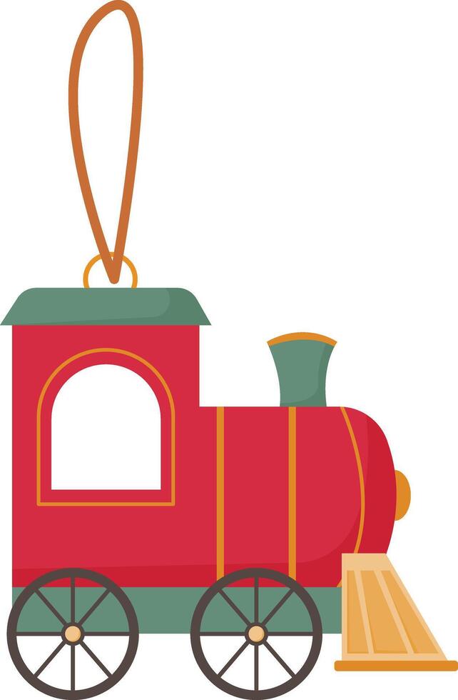Toy Train Ornament vector
