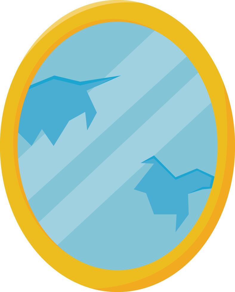 Broken Circular Mirror vector