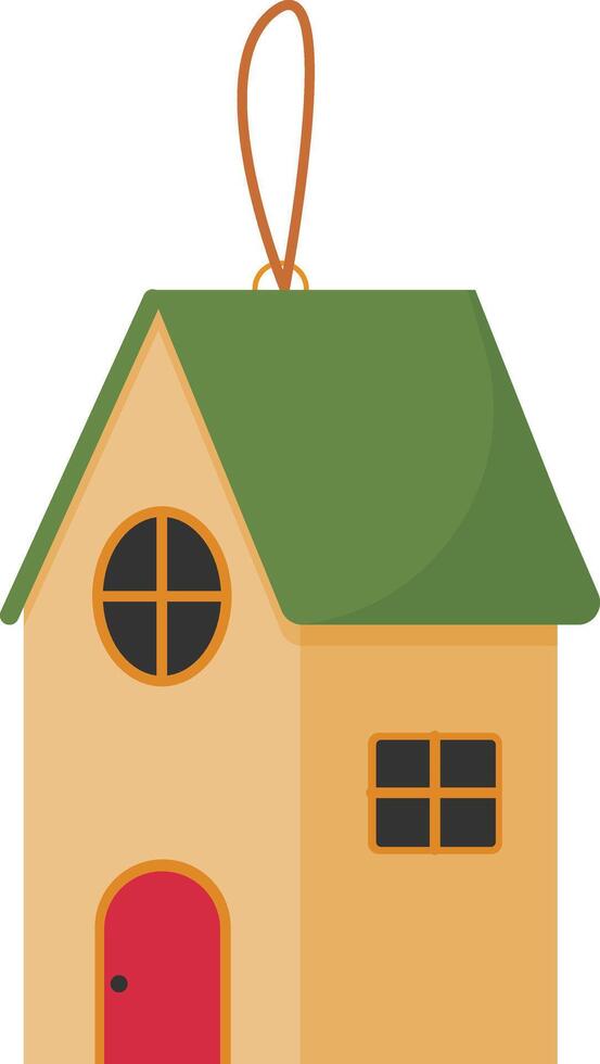 Gingerbread House Ornament vector