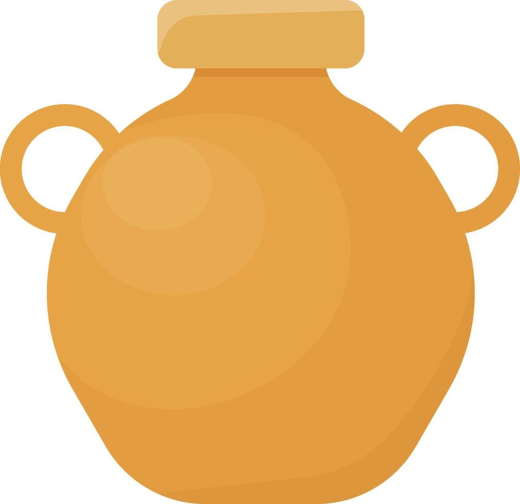 Clay Pot with Handles vector