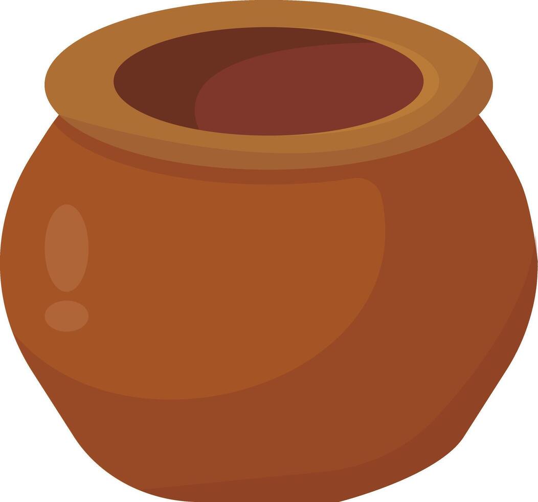 Large Clay Pot vector