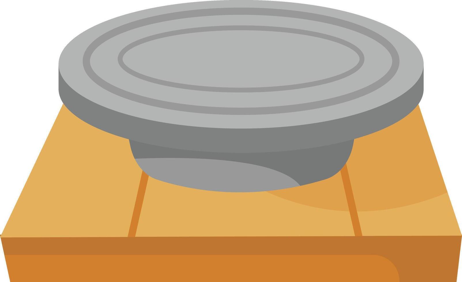 Plain Pottery Wheel vector