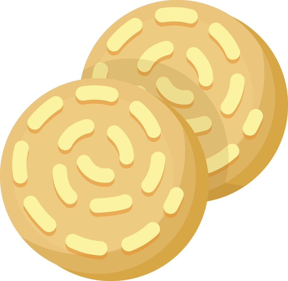 Vanilla Wafer Cookies vector