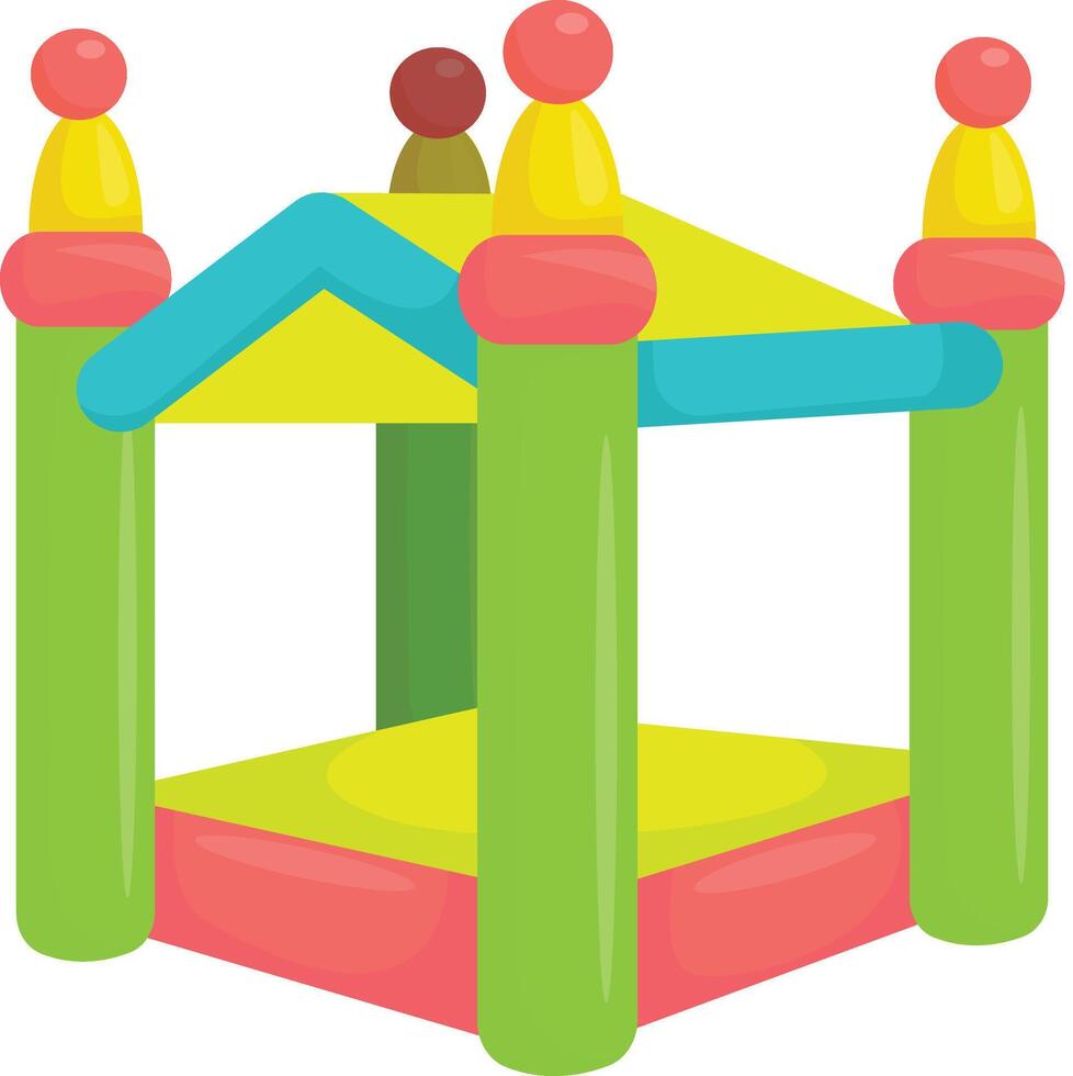 Spacious Inflatable Fun House vector