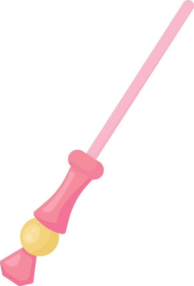 Elegant Pink Magic Wand vector