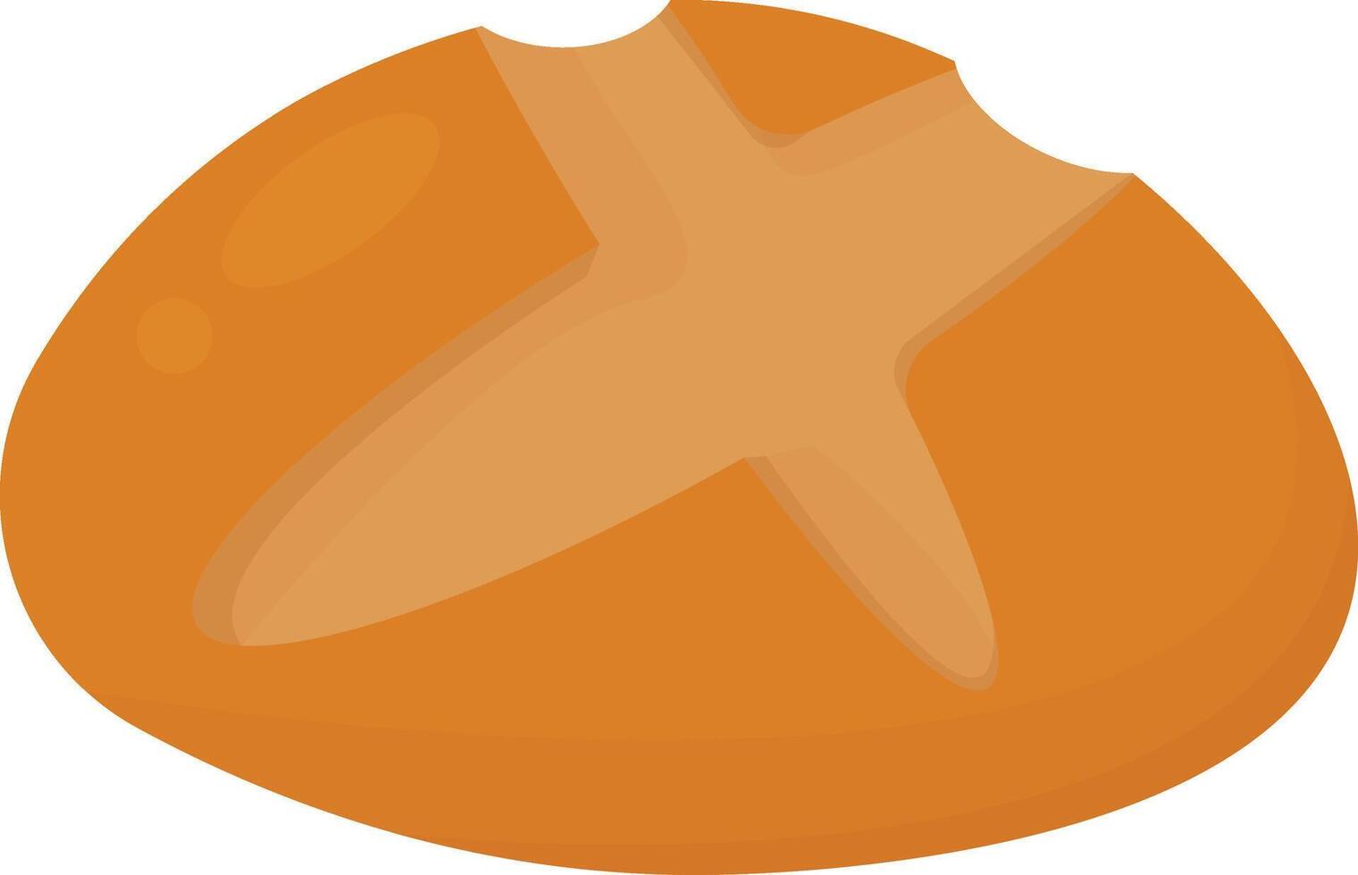 Rustic Round Loaf vector