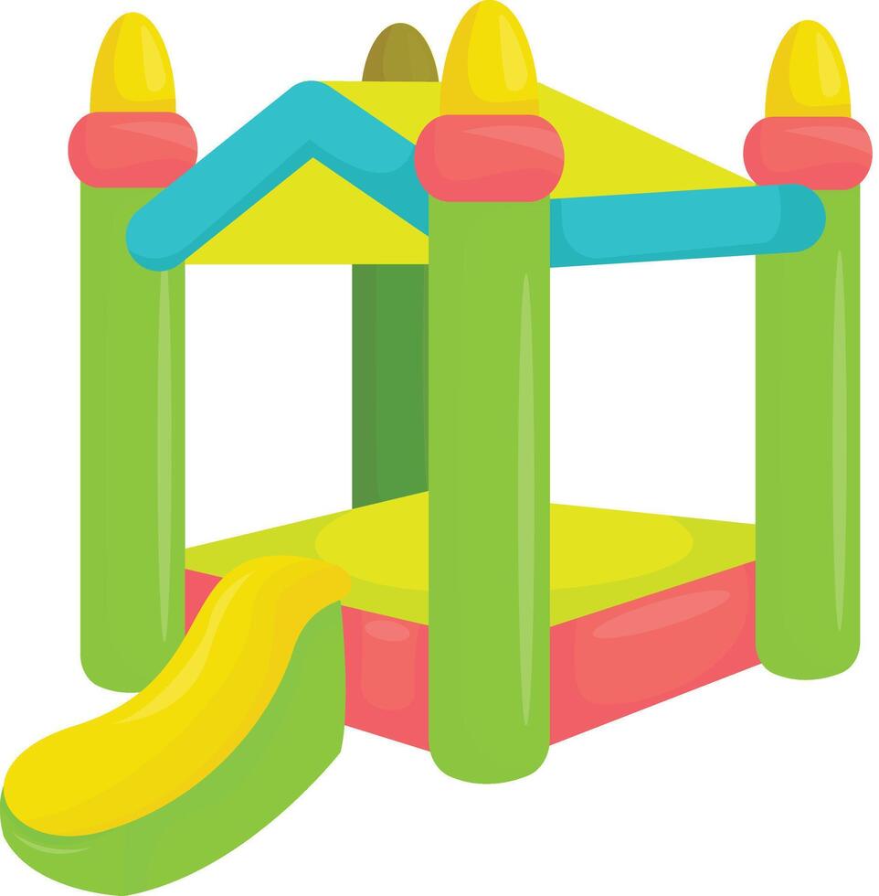 Tower Inflatable Playhouse vector
