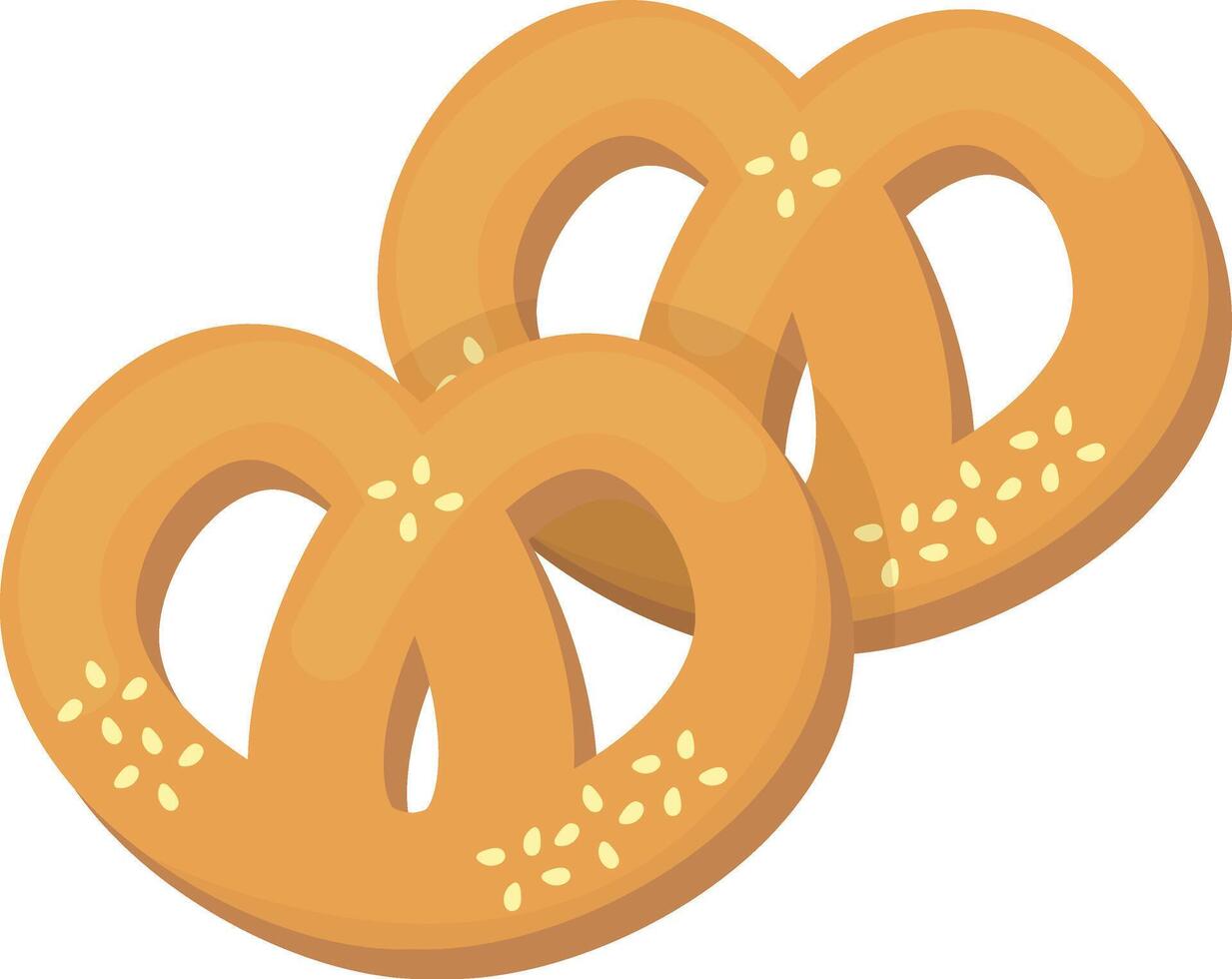 Salted Pretzel Biscuits vector