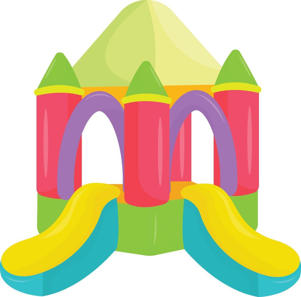Inflatable Jumping Castle vector