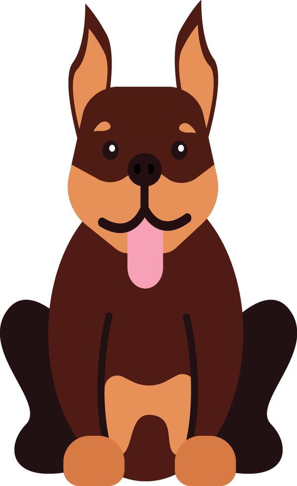 Cute Mini Pinscher Dog vector