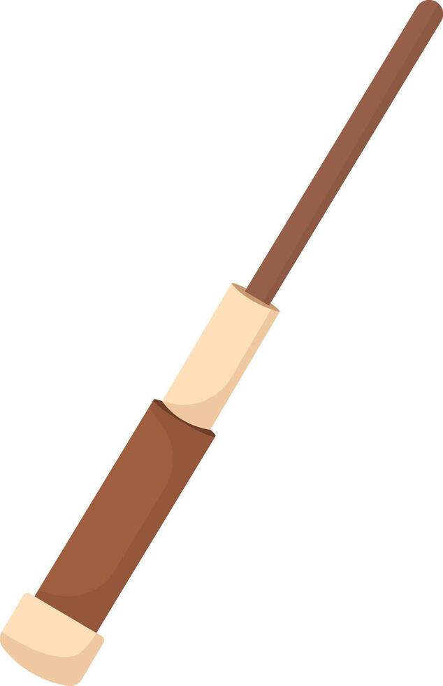 Earthy Wooden Spellcaster Wand vector